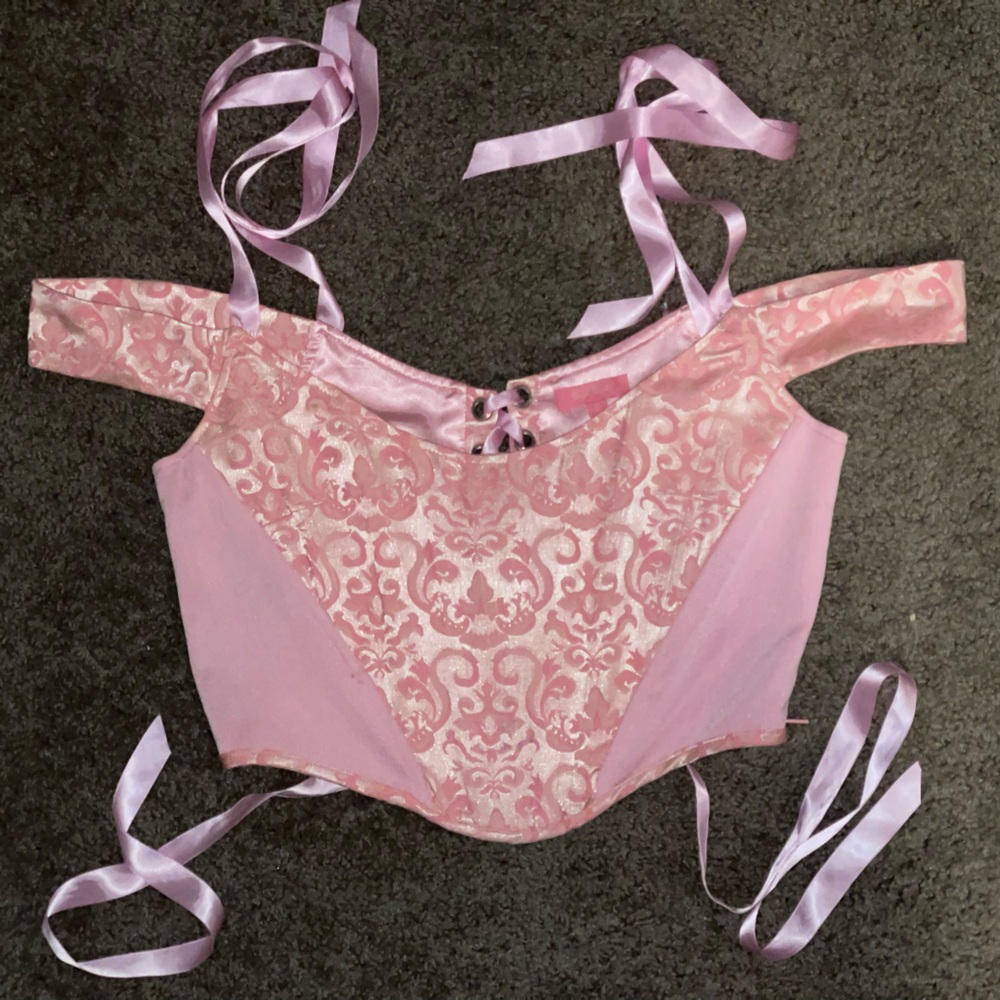 Dolls Kill Sugar Thrillz Pink Corset